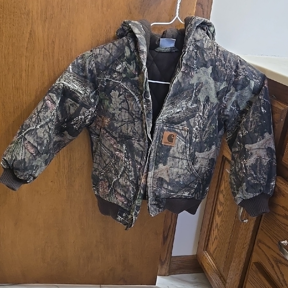 Carhartt Kids XXS Woodland Camo Puffer Jacket